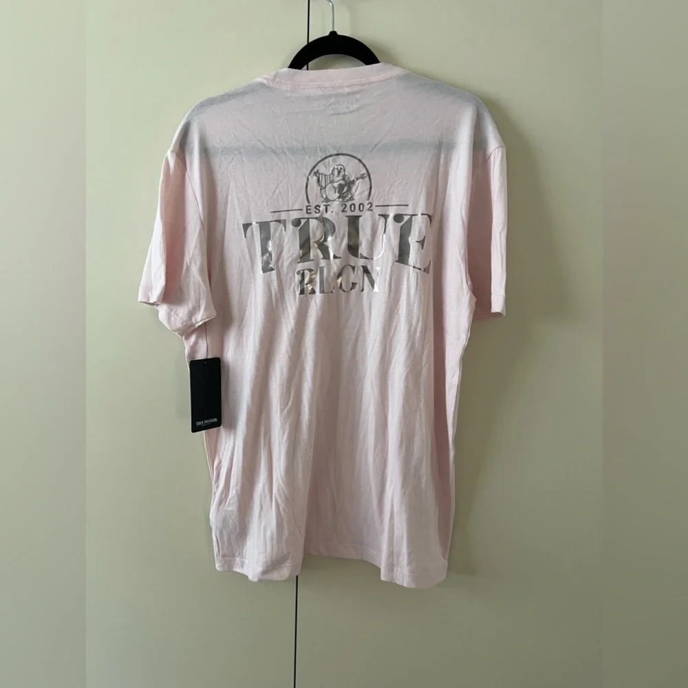 True Religion Foil Logo Tee, Size Medium